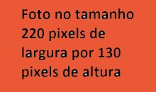 Foto no tamanho 230 pixels de largura por 136 pixels de altura